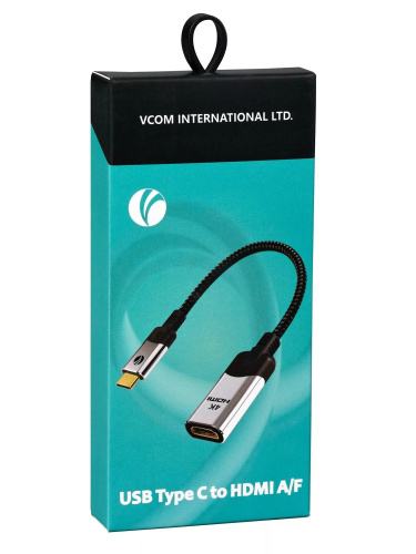 Переходник USB 3.1 Type-C(M)--> HDMI A(f) 4K@60Hz, 0.15m ,Alum ,VCOM <CU423MV-4K> (1/150) фото 5 Переходник USB 3.1 Type-C(M)--> HDMI A(f) 4K@60Hz, 0.15m ,Alum ,VCOM <CU423MV-4K> (1/150) фото 5