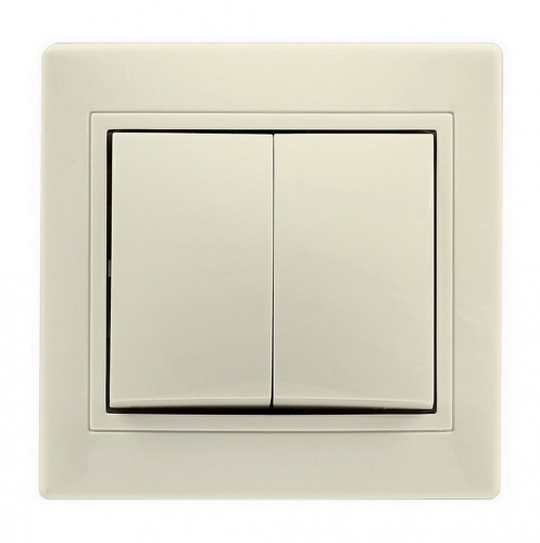 Выключатель SMARTBUY скрытая установка, 2-клавишный 10А бежевый "Венера" (SBE-01i-10-SW2-0-c) (10/200) Выключатель SMARTBUY скрытая установка, 2-клавишный 10А бежевый "Венера" (SBE-01i-10-SW2-0-c) (10/200)