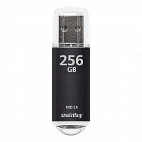 Флеш-накопитель USB 3.0  256GB  Smart Buy  V-Cut  чёрный (SB256GBVC-K3)