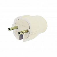Вилка SMARTBUY прямая без заземления белая 10А 250В (SBE-10-P04-w) (1/60)