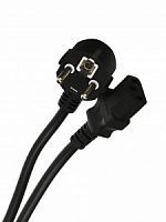 Кабель компьютер-розетка VCOM 220V (EURO) <VDE> 3G*1.5mm2, 16А, 1.8 м. (1/40) (CE021-CU1.5-1.8M)