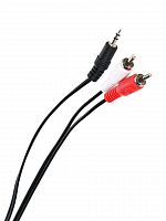 Кабель соединительный TELECOM 3.5 Jack (M) / 2xRCA (M), стерео, аудио, 3 м. (1/200) (TAV7183-3M)