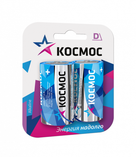 Элемент питания КОСМОС  R20  BL2   (24/192) (KOCR202BL)