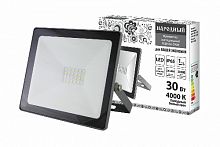 Прожектор светодиодный НАРОДНЫЙ СДО-04-030Н 30 Вт, 4000 К, IP65, серый, (1/1/24) (SQ0336-0282)