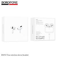 Наушники внутриканальные Borofone BW90, пластик, bluetooth 5.4, микрофон, цвет: белый (1/17/102) (6941991123207)