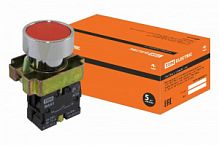 Кнопка BА41 без подсветки красный 1з TDM (10/160) (SQ0704-0058)