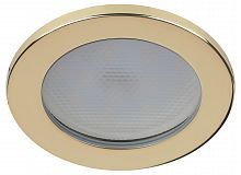 Светильник ЭРА встраиваемый влагозащищенный KL95 GD GX53 IP44 золото (1/50) (Б0055810)