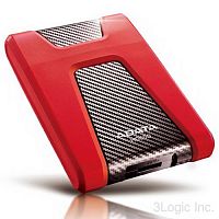 Внешний HDD  A-Data  2 TB  HD650 красный, 2.5", USB 3.0 (AHD650-2TU31-CRD)