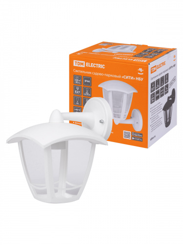Светильник TDM садово-парковый "СИТИ" НБУ 07-60-002 У1 4-х гранник настенный вниз белый (1/8) (SQ0330-1312) Светильник TDM садово-парковый "СИТИ" НБУ 07-60-002 У1 4-х гранник настенный вниз белый (1/8) (SQ0330-1312)