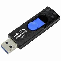Флеш-накопитель USB 3.1  64GB  A-Data  UV320  чёрный/синий (AUV320-64G-RBKBL)