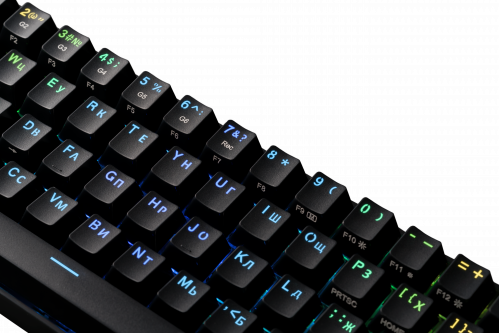 Клавиатура беспроводная REDRAGON Draconic RU,RGB, bluetooth 5.0, черная (1/20) (77696) фото 7