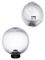 Светильник TDM НТУ 03- 60-255 шар d=250 мм IP54 (прозрачный призма ПММА, основание плоское ПК, Е27) (1/4) (SQ0330-0640)