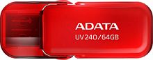 Флеш-накопитель USB  64GB  A-Data  UV240  красный (AUV240-64G-RRD)