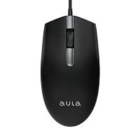 Проводная мышь AULA AM103  3 кнопки, 1200DPI, черный (1/100) (80002915)