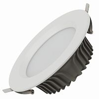 Светильник ЭРА даунлайт светодиодный SDL-10-90-30K-W30 встраиваемый круглый 30Вт 3000K 2700Лм D195х65 (1/10) (Б0049699)