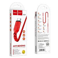 Кабель USB - Type-C HOCO X59 Victory, 1.0м, круглый, 3,0А, ткань, цвет: красный (1/33/330) (6931474744937)