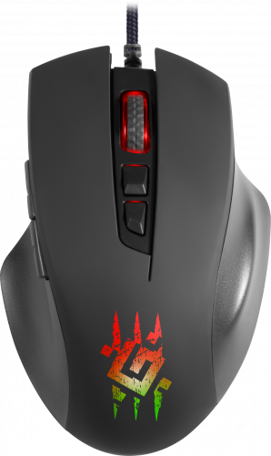 Мышь проводная DEFENDER Wolverine GM-700L RGB,7кнопок,12800dpi, черный (1/60) (52700)