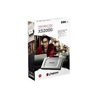 Внешний SSD  Kingston  500 GB  XS2000, серый металлик, USB 3.2 Gen 2x2, Type-C (SXS2000/500G)