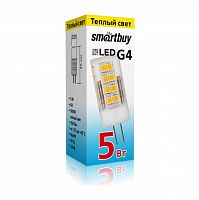 Лампа светодиодная SMARTBUY G4 5Вт 220V 3000K (капсульная, теплый свет) (10/500) (SBL-G4220 5-30K)