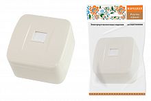 Розетка компьютерная (RJ-45) открытой установки IP20, сл. кость "Дача" Народная (1/12/120) (SQ1824-0024)