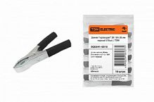 Зажим "крокодил" ЗК 10А 50мм черный. Цена за упаковку!!! (10шт) TDM (SQ0541-0010)