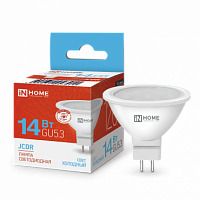 Лампа светодиодная IN HOME JCDR-VC 14Вт 230В GU5.3 6500K 1260Лм (10/100) (4690612047911)