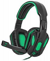 Гарнитура DEFENDER Warhead G-275 зеленый/черный, шнур 1,8 м. (1/20) (64122)