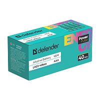 Элемент питания DEFENDER LR03 AAA PowerPulse box40  (40/480) (56005)