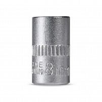 Головка на 8 мм SMARTBUY торцевая, шестигранная, под квадрат 1/4", CR-V, tools (1/400) (SBT-SW-8-14p1)