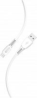 Кабель для зарядки и передачи данных S40 MicroUSB белый, 2.4 А,  1 м, Smartbuy (iK-12-S40w)