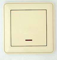 Механизм выключателя 1-кл. С/У WESSEN59 16А IP20 механизм с подсветкой сл. кость Systeme Electric VS116-153-2-86 (1/10/60)