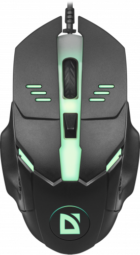 Мышь DEFENDER Ultra Matt MB-470, черный, USB, 7 цветов подсветки, 4 кн., 800-1000dpi (1/40) (52470) фото 2