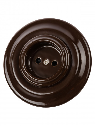 Розетка TDM скрытой установки фарфоровая 2П 10А 250В коричневая «Болонь» (1/36) (SQ1820-0421) фото 6 Розетка TDM скрытой установки фарфоровая 2П 10А 250В коричневая «Болонь» (1/36) (SQ1820-0421) фото 6