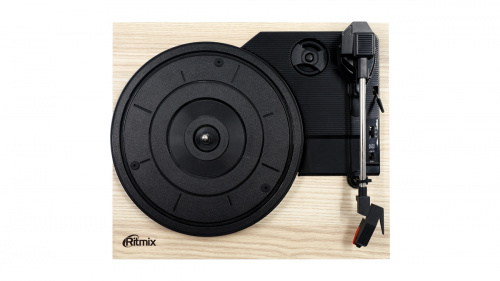 Виниловый проигрыватель RITMIX LP-240 Light wood,  3 скорости; Функция автостоп;; 3.5mm AUX IN (1/3) (80001176) фото 2