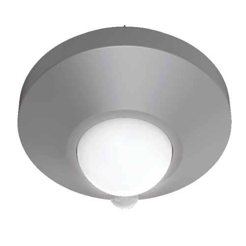 Светильник GAUSS многофункциональный автономный сенсорный 2W,86х47, 3хАА, датчик движения (круг, серебро) 1/6/36 (CL002)