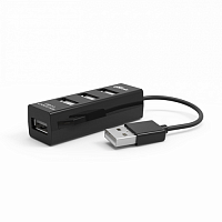USB-HUB RITMIX CR-2402, черный, USB 2.0, 4 порта (1/120) (15119265)