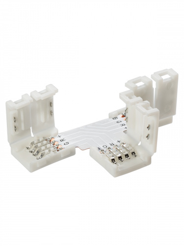 Коннектор для жесткого T-соединения двух светодиодных RGB лент шириной 10 мм, (уп. 2 шт), TDM (1/300) (SQ0331-0416) фото 4