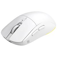 Беспроводная игровая мышь DEFENDER Stone GM-551, 6кн, 7200dpi, 3в1, 400mAh, белый (1/36) (52554)