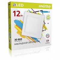 Светильник светодиодный SMARTBUY накладной Square SDL -12w/6500K/IP20 (SBL-SqSDL-12-65K)
