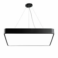 Светильник светодиодный ЭРА Geometria Quadro SPO-164-B-40K-110 110Вт 4000К 17300Лм IP40 800*800*80 черный подвесной (Б0050589)