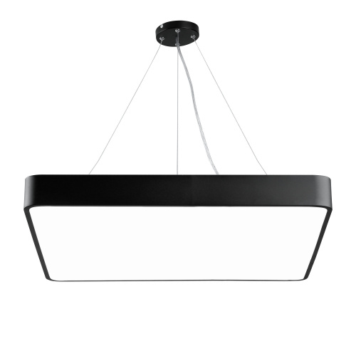 Светильник светодиодный ЭРА Geometria Quadro SPO-164-B-40K-110 110Вт 4000К 17300Лм IP40 800*800*80 черный подвесной (Б0050589)