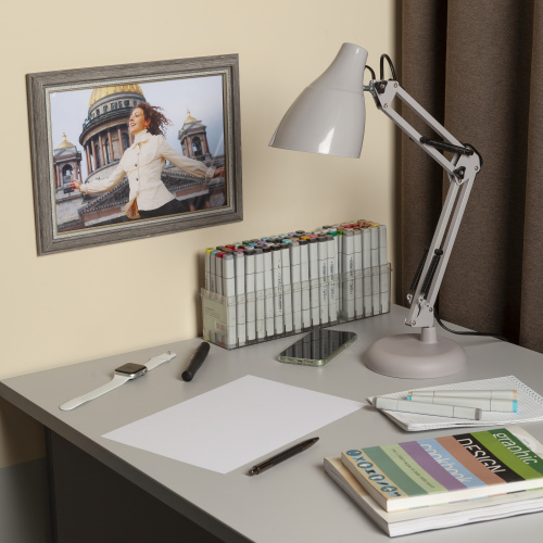 Светильник ЭРА настольный под лампу N-123-Е27-40W-GY серый (12/96) (Б0047199) фото 14