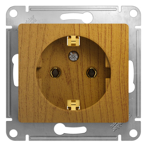 Механизм розетки 1-м С/У GLOSSA 16А IP20 с заземл. дерево дуб Systeme Electric GSL000543 (1/20/160) Механизм розетки 1-м С/У GLOSSA 16А IP20 с заземл. дерево дуб Systeme Electric GSL000543 (1/20/160)