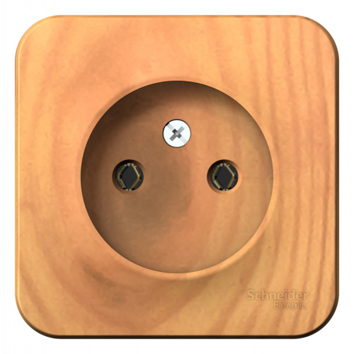 Розетка 1-м О/У BLANCA 16А IP20 250В без заземл. без защ. шторок с изолир. пластиной ясень Systeme Electric BLNRA000115 (1/18/36)