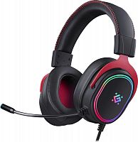 Гарнитура игровая DEFENDER Vapor, провод 2.2м, RGB, черный(1/12) (64584)