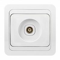 Розетка SMARTBUY скрытая установка, 1-местная телевизионная бел. 75Ом 5-862МГц "Марс" (SBE-02w-S1-TV) (1/10)