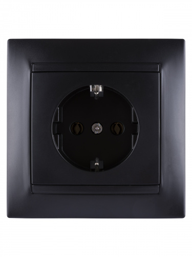 Розетка 2П+З 16А 250В с защ. шт. графит , с/у, "Лама" (10/120) TDM (SQ1815-0611) фото 4 Розетка 2П+З 16А 250В с защ. шт. графит , с/у, "Лама" (10/120) TDM (SQ1815-0611) фото 4