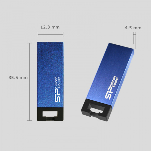 Флеш-накопитель USB 16GB Silicon Power Touch 835 синий металл (SP016GBUF2835V1B) фото 4 Флеш-накопитель USB 16GB Silicon Power Touch 835 синий металл (SP016GBUF2835V1B) фото 4