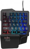 Игровой блок Оклик 701G IRON FIST черный USB for gamer LED (1196590)