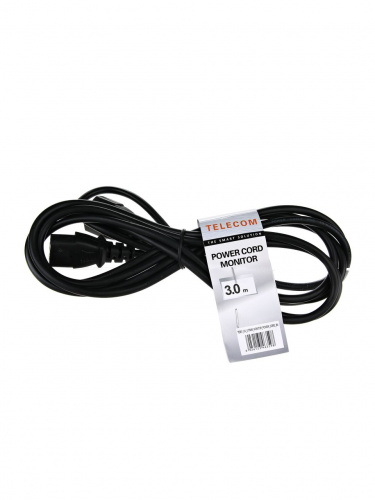 Кабель UPS - устройство 220V (IEC-320-C13/C14) <VDE>3G0,75mm2 ,3,0m, медь,Telecom <TE001-CU0.75-3M> (1/50) фото 3